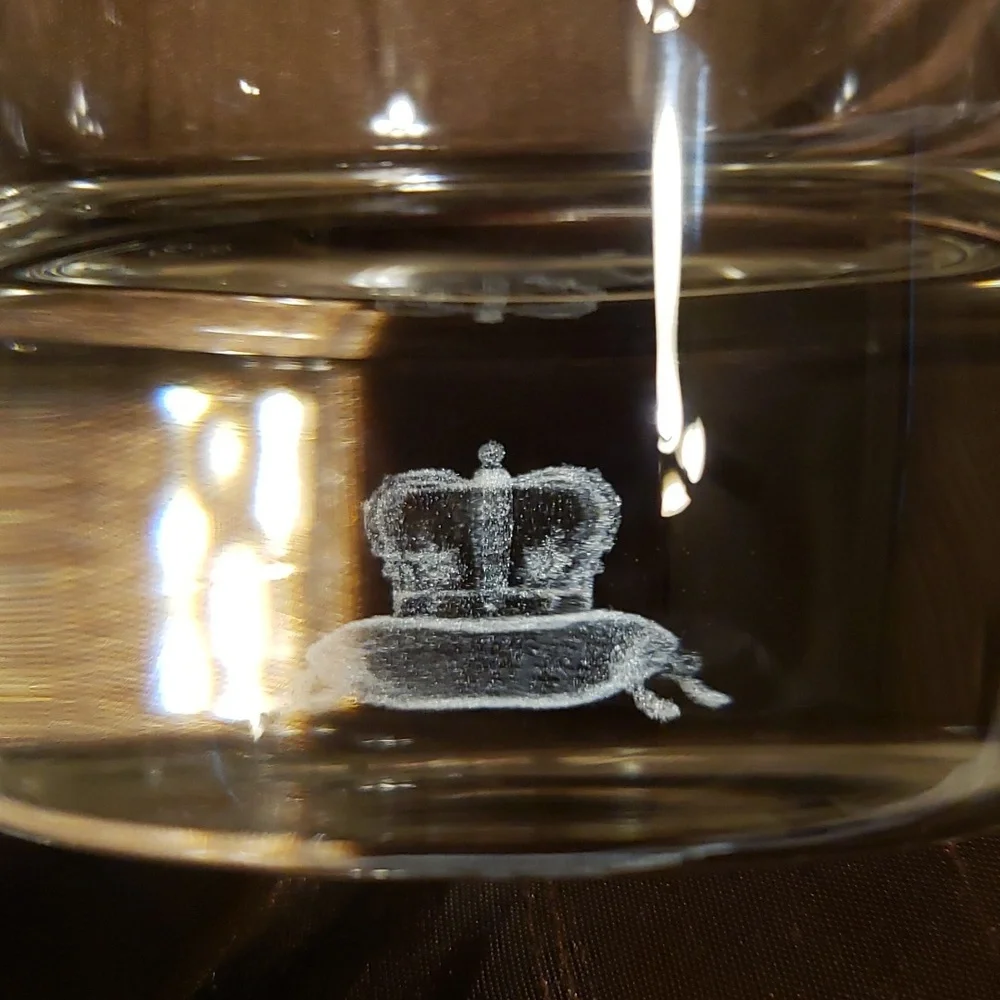 Crown Royal 3D Hologram Whiskey Glasses - Set of 2